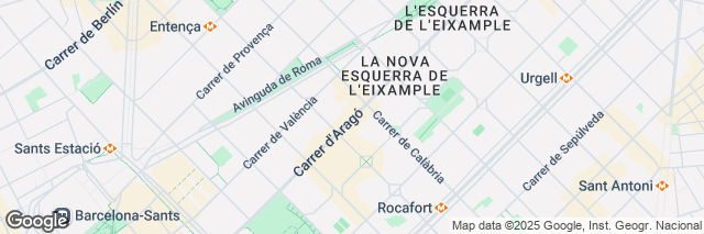 Google Maps Barcelona Centre/Eixample, Carrer d Arago 54, Barcelona, 08015, Spain
